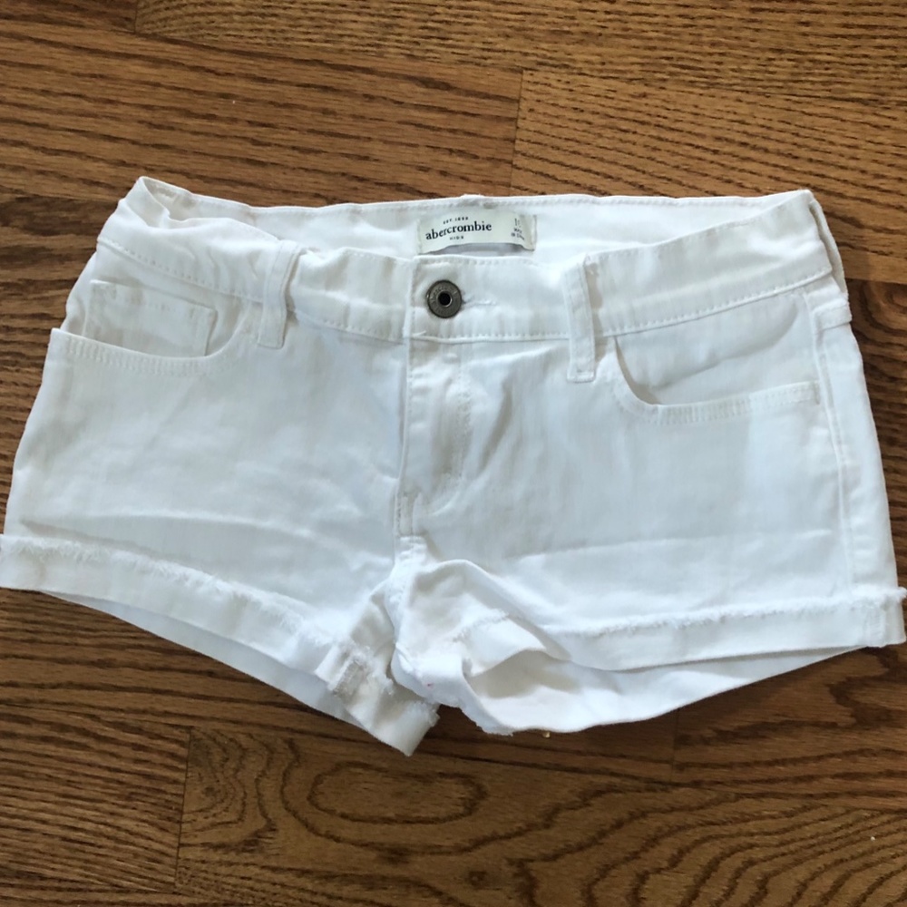 Abercrombie white Jean shorts